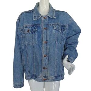 STONY RIVER Denim Jacket, XL, Buttons, Lighter Blue, 100% cotton, Vintage